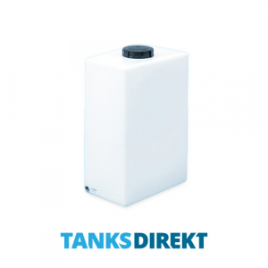 105 Liter Turm Wassertank aus halbtransparentem Kunststoff mit Schraubdeckel