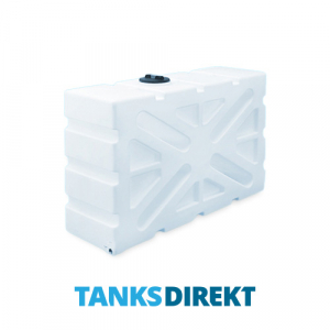 1250 Litre Water Tank Upright Baffled made from natural translucent Polyethylen with screw lid 