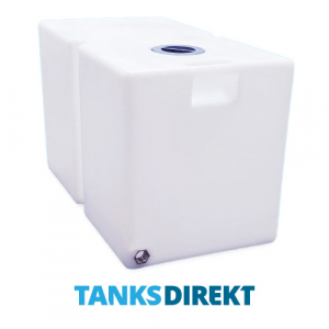 150 Liter Wassertank aus halbtransparentem Kunststoff mit Schraubdeckel