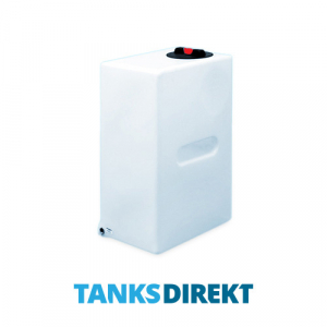 210 Liter Wassertank hochkant mit Schwallwand aus halbtransparentem Kunststoff mit Schraubdeckel