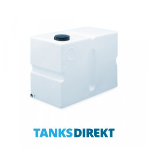 350 Litre Water Tank Upright Baffled made from natural translucent Polyethylen with screw lid 
