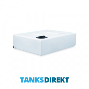 400 Litre Water Tank Flat Baffled made from natural translucent Polyethylen with screw lid 