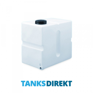 500 Litre Water Tank Upright Baffled made from natural translucent Polyethylen with screw lid 