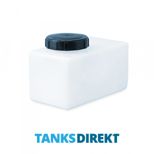 5 Liter Wassertank aus halbtransparentem Kunststoff mit Schraubdeckel