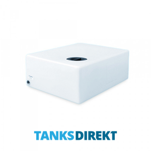 64 Liter Wassertank flach aus halbtransparentem Kunststoff mit Schraubdeckel 
