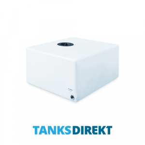 85 Liter Wassertank flach aus halbtransparentem Kunststoff mit Schraubdeckel 12 cm