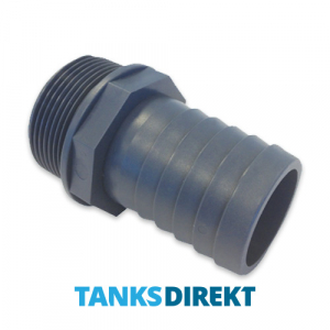 PVC Schlauchtülle 1 Zoll Außengewinde x 30 mm