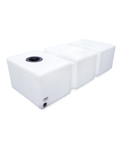 125 Litre Water Tank Flat made from natural translucent Polyethylen with screw lid 