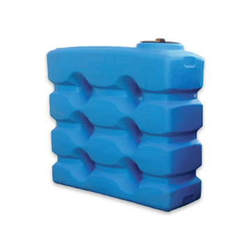2000 Litre storage Tank Rectangular Upright made from blue Polyethylen with screw lid