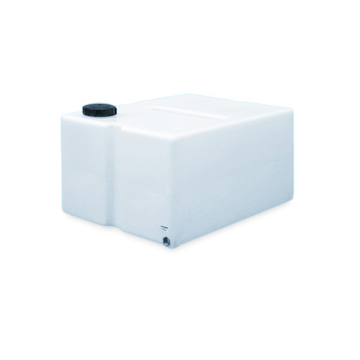 350 Litre Water Tank Flat Baffled made from natural translucent Polyethylen with screw lid 