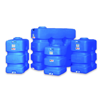 800 Litre storage Tank Rectangular Upright made from blue Polyethylen with screw lid