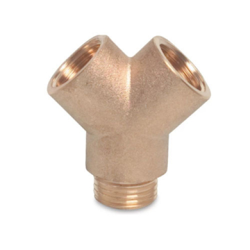 Y-Stück 1/2 Zoll Innengewinde und Außengewinde