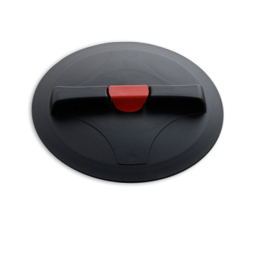 Lid Black 30 cm External Thread - 2 Way Vented