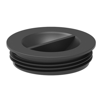 Lid Black 12 cm External Thread Unvented
