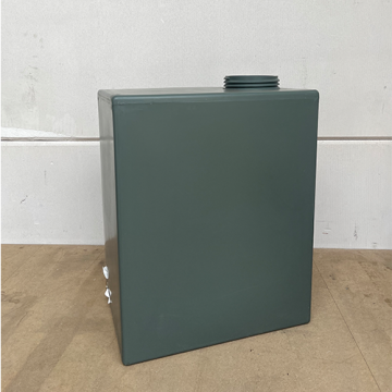 95 Liter Turm Wassertank - Khaki (Olivgrün) (Ral 6003) - Auslass - geöffnet, Deckel mit Entlüftung - NEU !!!