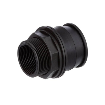 Push-In BSP Fitting 1" external thread x 3/4" internal thread + EPDM Gasket - food safe