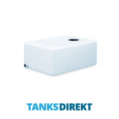 105 Litre Water Tank Flat made from natural translucent Polyethylen with screw lid 