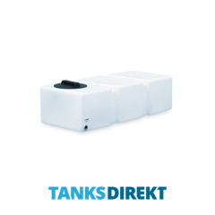 125 Litre Water Tank Flat made from natural translucent Polyethylen with screw lid 