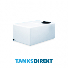 210 Litre Water Tank Flat Baffled made from natural translucent Polyethylen with screw lid 