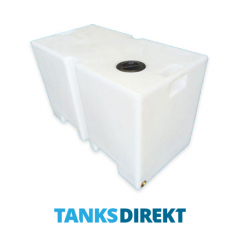 250 Litre weight Water Tank Notches made from natural translucent Polyethylen with screw lid 