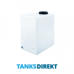 95 Liter Wassertank hochkant aus halbtransparentem Kunststoff mit Schraubdeckel