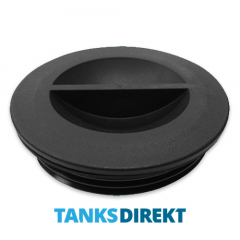 Tankdeckel schwarz 15 cm Innengewinde mit Federentlüftung