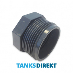 PVC Reducer3/4 Inch External Thread x 1/2 Inch Internal Thread