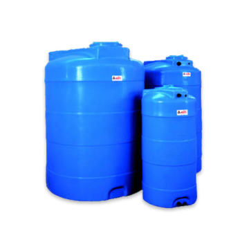 10.000 Litre storage Tank Round Upright made from blue Polyethylen with screw lid