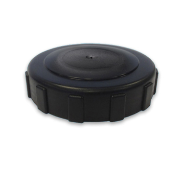 Deckel schwarz 10 cm Innengewinde - ohne Entlüftung
