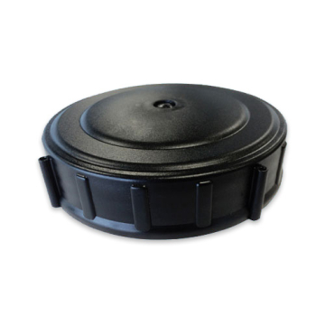 Deckel schwarz 15 cm Innengewinde mit Federentlüftung