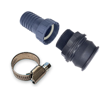 PP Tankanschluss Set für 40 mm Schlauch gerade