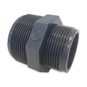 PVC Nipple Reducer 1 1/2 Inch x 1 1/4 Inch External Thread