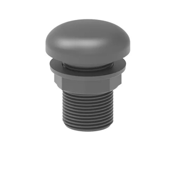 Vent valve with 1 inch male thread and lock nut