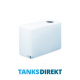 105 Liter Wassertank schmal aus halbtransparentem Kunststoff mit Schraubdeckel