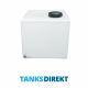 140 Litre Water Tank Upright made from natural translucent Polyethylen with screw lid 