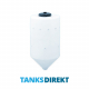 200 Litre conical Water Tank made from natural translucent Polyethylen with screw lid 