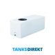 35 Litre Water Tank Flat made from natural translucent Polyethylen with screw lid 