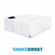 460 Litre Water Tank Flat Baffled made from natural translucent Polyethylen with screw lid