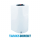 900 Litre D-Shaped Tower Water Tank, without Baffles made from natural translucent Polyethylen with screw lid 