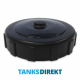 Lid Black 10 cm Internal Thread - Vented