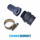 PP Tankanschluss Set für 50 mm Schlauch gerade