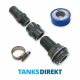 Tank Connection Set 30 mm Hose Straight,,