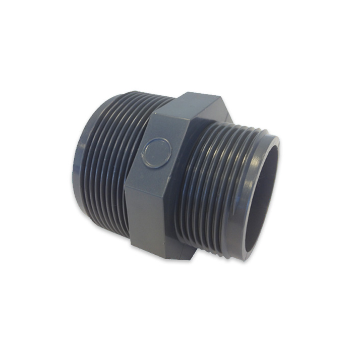 PVC Nipple Reducer 2 Inch x 1 1/2 Inch External Thread