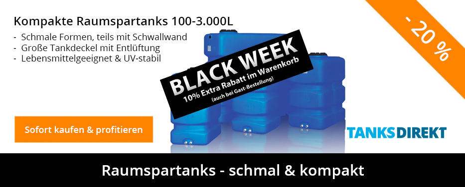 10% extra rabatt - Raumspartanks