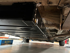 Unterflurtanks am Fiat Ducato mit Montageset - installiert am Unterboden 
